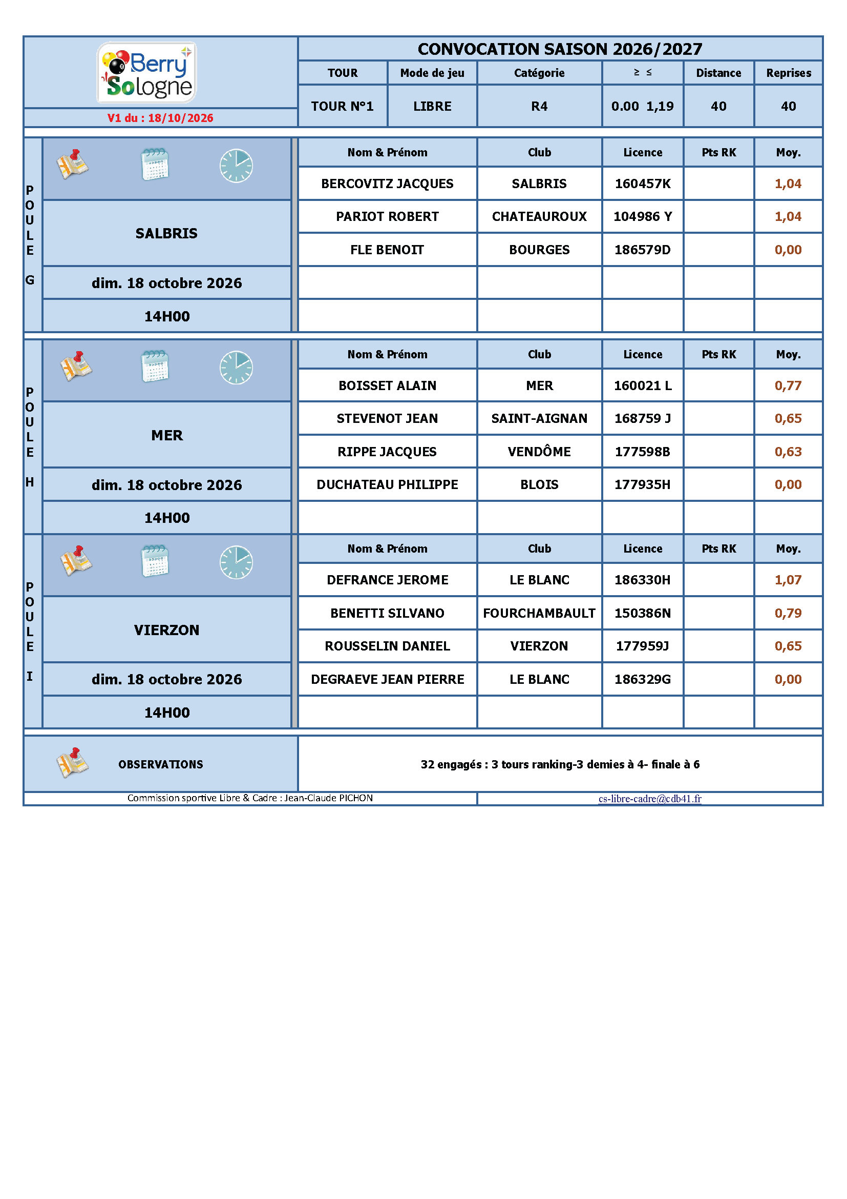 CDB 41 convo 2026 T1 libre R4 DIM