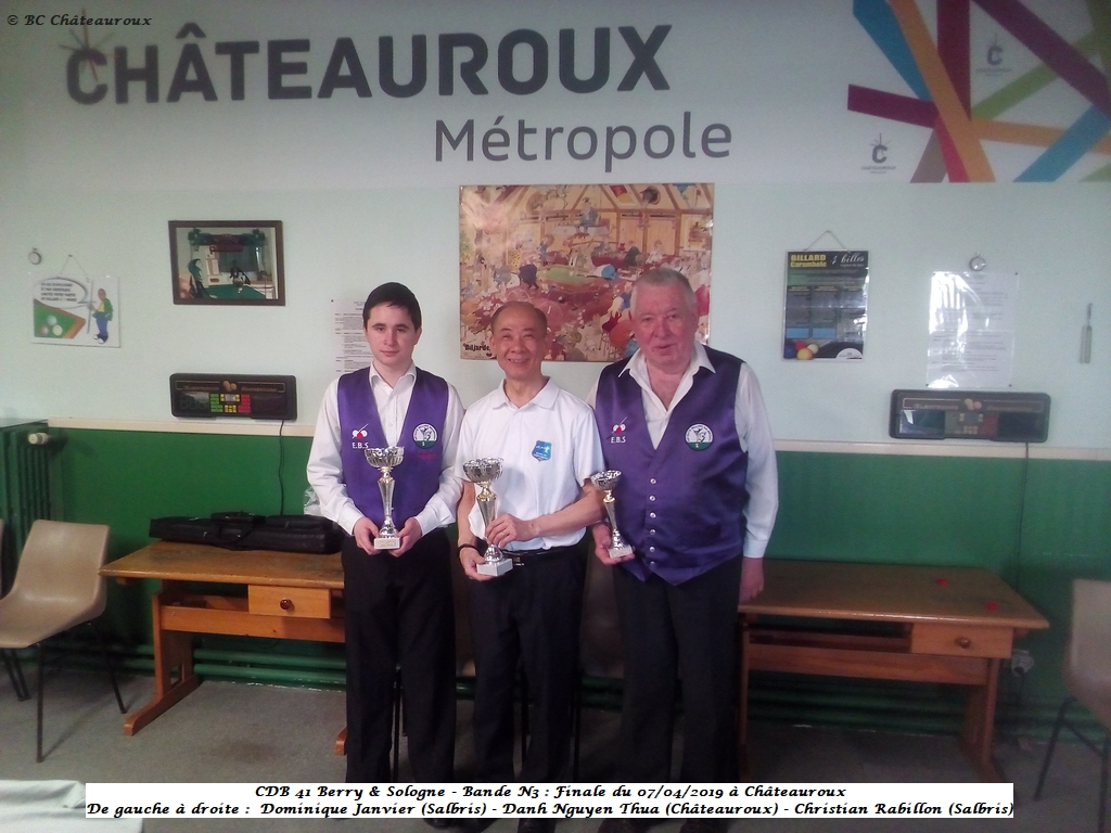 CDB 41 Bande N3 Finale du 07 04 19 Châteauroux 1
