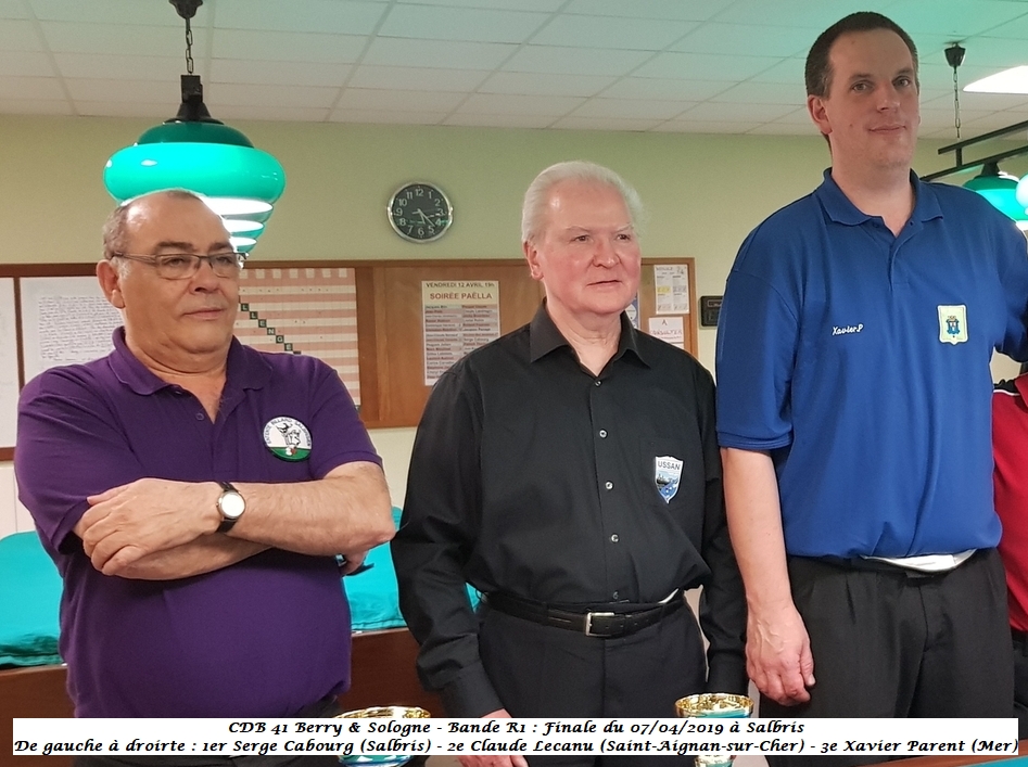 CDB 41 Bande R1 Finale du 07 04 2019 Photo 1
