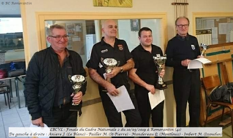 LBCVL Cadre N2 Finale du du 10 03 19 Romorantin Photo