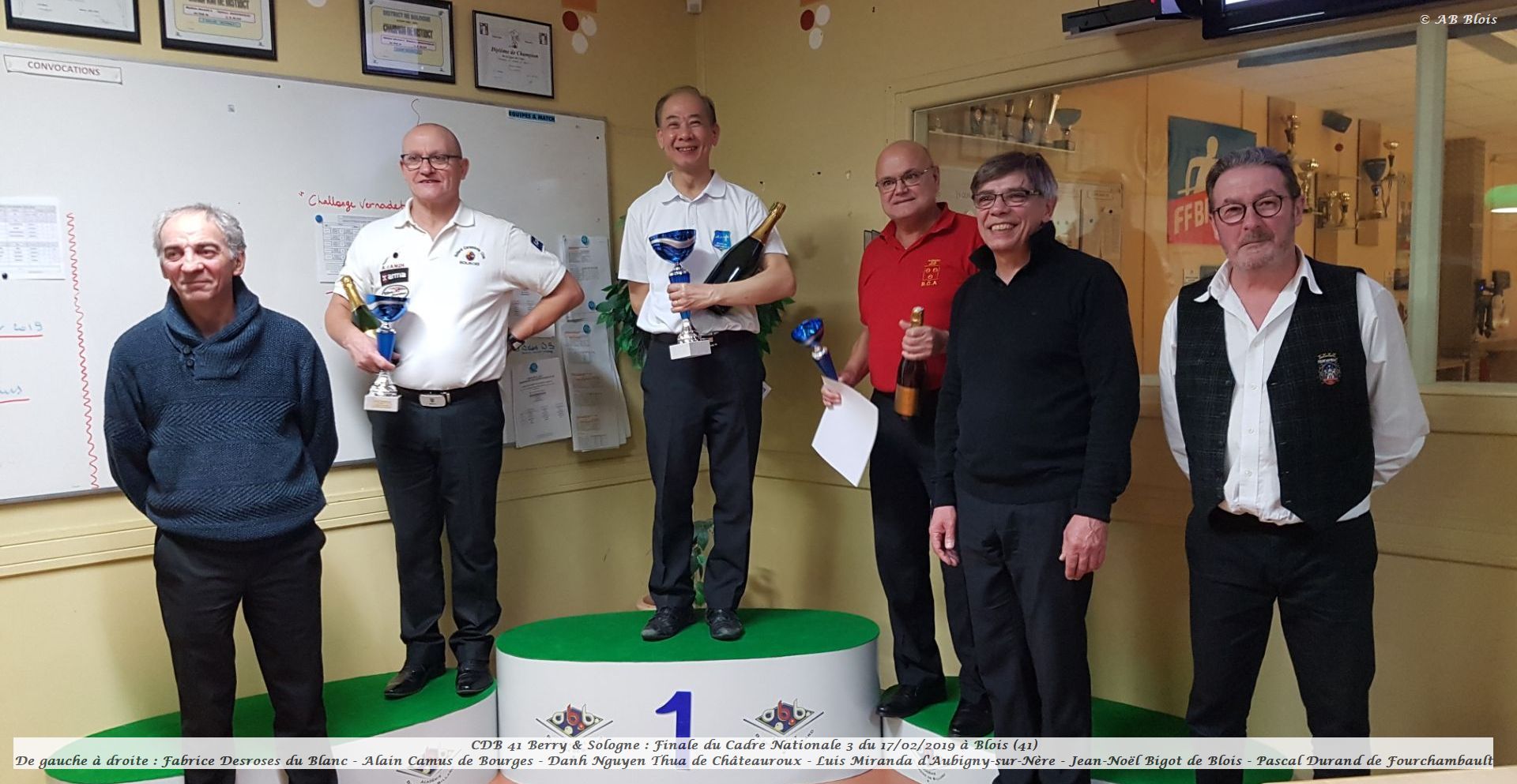 CDB 41 Cadre N3 Finale du 17 02 2019 Photo