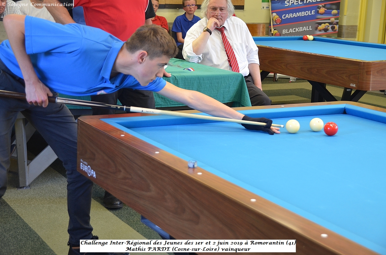 Challenge Inter Régional des Jeunes Romorantin 2019 Mathis Parde
