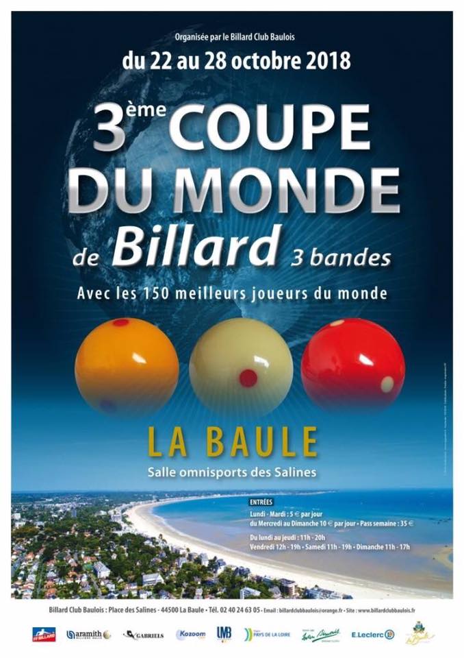 World Cup 3 Bandes La Baule 2018